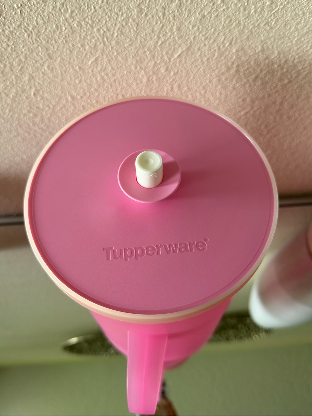 Tupperware Pink Plastic Pitcher - Picture 7 of 8